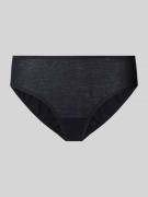 Hanro Slip mit eingefassten Abschlüssen in Black, Größe M