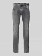 Replay Slim Fit Jeans im Used-Look Modell 'ANBASS' in Silber, Größe 38...