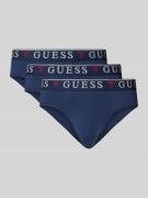 Guess Slip mit elastischem Logo-Bund Modell 'BRIAN' in Marine, Größe L