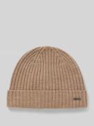 JOOP! Collection Beanie aus Wolle mit Label-Detail Modell 'FRANCIS' in...