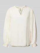 Soyaconcept Blusenshirt mit V-Ausschnitt Modell 'RADIA' in Offwhite, G...