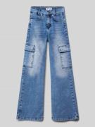 Blue Effect Loose Fit Jeans mit Cargotaschen in Blau, Größe 140