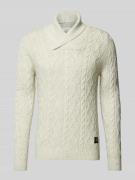 s.Oliver RED LABEL Regular Fit Schalkragenpullover aus Woll-Mix mit Zo...