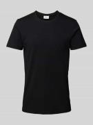 s.Oliver BLACK LABEL Regular Fit T-Shirt mit Rundhalsausschnitt in Bla...