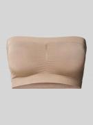 MAGIC Bodyfashion Bandeau-Top in unifarbenem Design in Mud, Größe S