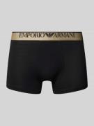 Emporio Armani Trunks mit elastischem Logo-Bund in Black, Größe M