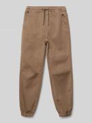 Garcia Hose mit elastischem Bund in Hellbraun, Größe 158