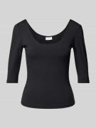 Jake*s Collection Longsleeve mit 3/4-Arm in Black, Größe 38