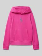 Polo Ralph Lauren Teens Hoodie mit Label-Stitching in Pink, Größe L