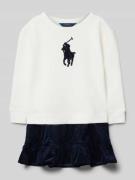 Polo Ralph Lauren Teens Kleid in Layering-Optik in Weiss, Größe L