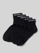 REVIEW Socken mit Label-Detail im 5er-Pack in Black, Größe 43/46