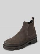 Copenhagen Chelsea Boots aus Leder mit Label-Detail in Taupe, Größe 42