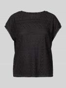 Vero Moda T-Shirt mit Lochmuster Modell 'MAYA' in Black, Größe S