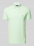 Tommy Hilfiger Poloshirt mit Label-Stitching in Mint, Größe XXL
