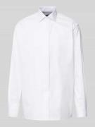 ETERNA Comfort Fit Smokinghemd aus Twill in Weiss, Größe 42