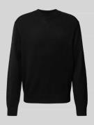 ARMANI EXCHANGE Strickpullover mit gerippten Abschlüssen in Black, Grö...