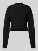 Only Cropped Strickpullover mit Turtleneck Modell 'BODRUM' in Black, G...