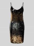 Vero Moda Mini Paillettenkleid mit Farbverlauf Modell 'RIA' in Gold, G...