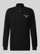 Polo Sport Classic Fit Poloshirt mit Label-Stitching in Black, Größe X...