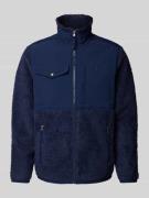 Polo Ralph Lauren Fleecejacke mit Label-Stitching in Marine, Größe L