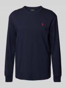 Polo Ralph Lauren Longsleeve mit Label-Stitching in Marine, Größe XXL