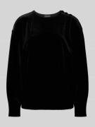 Emporio Armani Longsleeve mit Label-Details in Black, Größe L