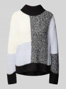 Tom Tailor Loose Fit Strickpullover mit Wollanteil und Color-Blocking ...