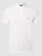 Tommy Hilfiger Slim Fit Poloshirt mit Stretch-Anteil in Weiss, Größe L