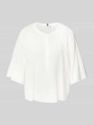 Tommy Hilfiger Bluse mit 3/4-Arm in Weiss, Größe 44