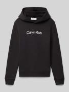 Calvin Klein Jeans Hoodie mit Kapuze in Black, Größe 140