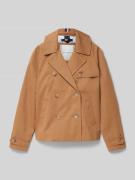 Tommy Hilfiger Teens Jacke mit Reverskragen in Camel, Größe 140