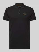 PME Legend Poloshirt mit Label-Detail in Black, Größe L