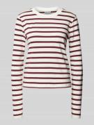 JAKE*S STUDIO WOMAN Longsleeve mit Rundhalsausschnitt in Dunkelrot, Gr...