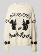 JAKE*S STUDIO WOMAN Oversized Strickpullover aus reiner Baumwolle in O...