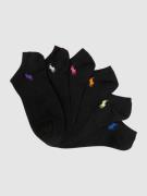 Polo Ralph Lauren Sneakersocken mit Stretch-Anteil im 6er-Pack in Blac...