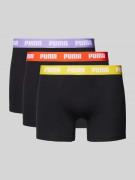 Puma Trunks mit Label-Detail im 3er-Pack in Black, Größe L