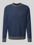 MAERZ Muenchen Strickpullover aus Schurwolle mit Rundhalsausschnitt in...