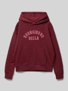 Mango Hoodie mit Kapuze Modell 'bella' in Bordeaux, Größe 128