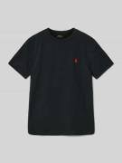 Polo Ralph Lauren Teens T-Shirt mit Logo-Stitching in Black, Größe L