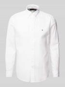 Tommy Hilfiger Freizeithemd mit Knopfleiste in Weiss, Größe M