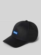 Hugo Blue Basecap mit Label-Badge Modell 'Alyce' in Black, Größe 1