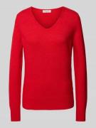 Christian Berg Woman Regular Fit Strickpullover mit V-Ausschnitt in Ro...