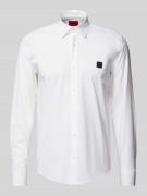 HUGO Regular Fit Freizeithemd aus Baumwoll-Mix Modell 'Ermo' in Weiss,...