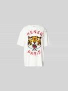 Kenzo Oversized T-Shirt aus reiner Baumwolle in Offwhite, Größe L