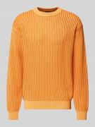 BOSS Orange Strickpullover mit gerippten Abschlüssen Modell 'Agolan' i...