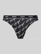 HUGO String mit Label-Bund Modell 'Carousel' in Black, Größe S