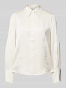 Scotch & Soda Slim Fit Bluse mit Umlegekragen in Offwhite, Größe 36