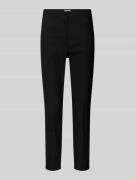 Christian Berg Woman Slim Fit Stoffhose mit verkürztem Schnitt in Blac...