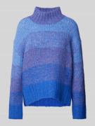 LOLLYS LAUNDRY Strickpullover mit Stehkragen Modell 'Mille' in Blau, G...