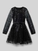 Guess Kleid mit Paillettenbesatz in Black, Größe 140